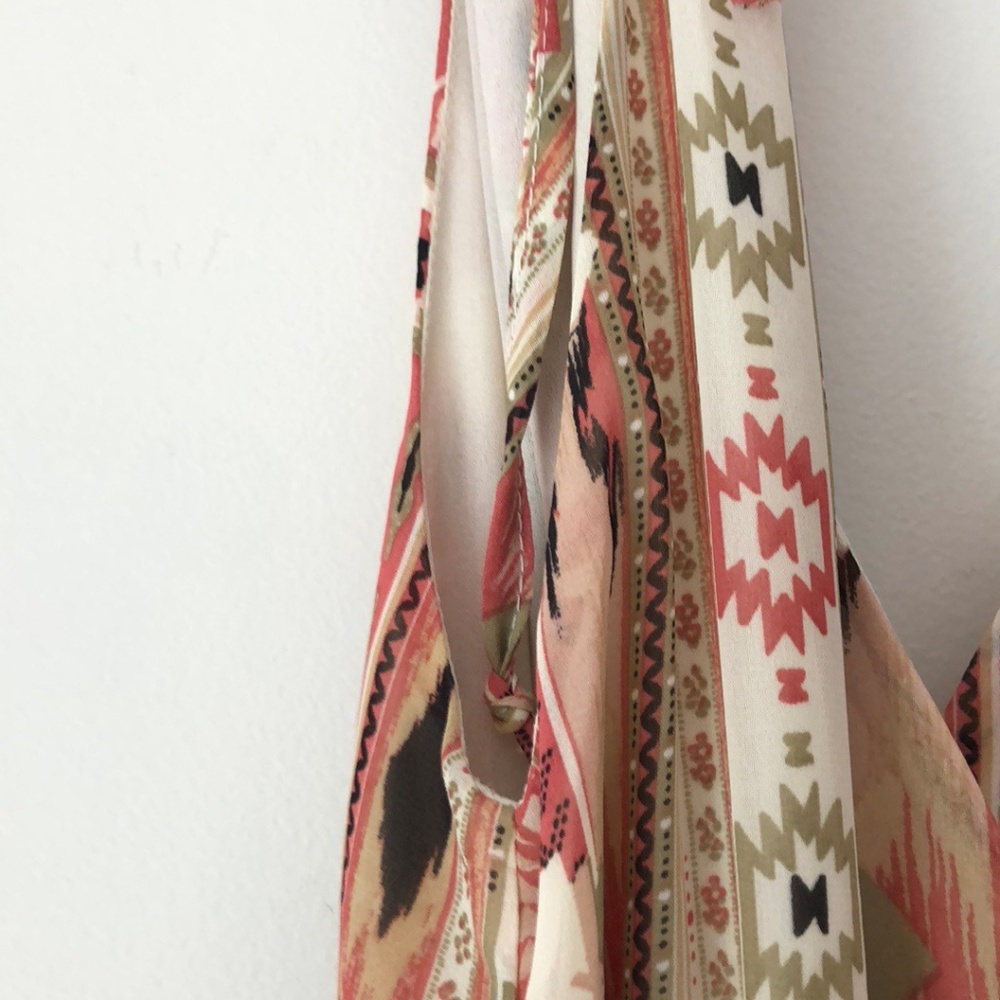 Lulu's Tribal Print Maxi Dress Size Large - Picture 5 of 8